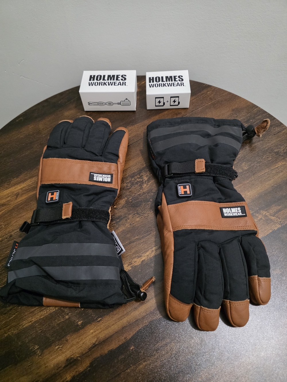 Holmes Heated Gloves Kit Like New Black Brown XL